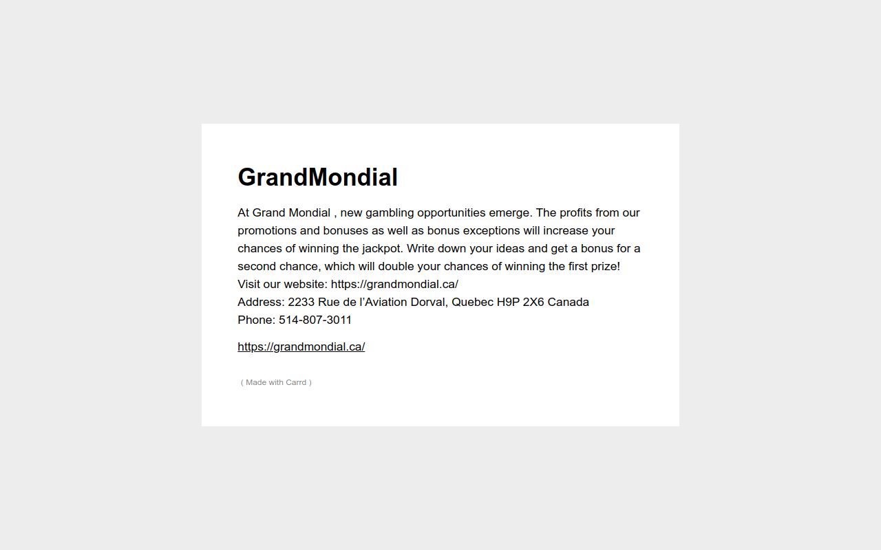 Grand Mondial Casino UK Review: Your Gateway to Online Entertainment